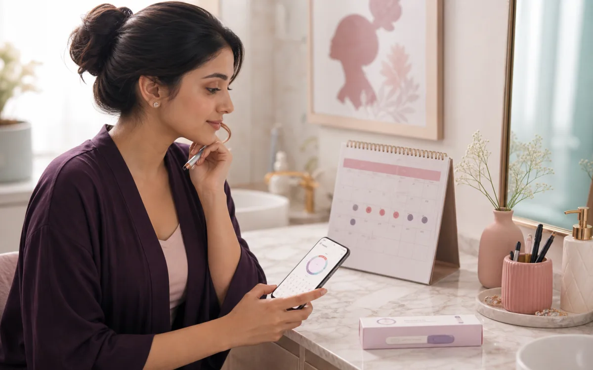 Cycle and symptom tracking for women